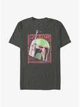 Star Wars The Book Of Boba Fett Boba Poster T-Shirt, CHARCOAL, hi-res