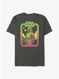 Star Wars The Book Of Boba Fett Boba Retro T-Shirt, CHARCOAL, hi-res