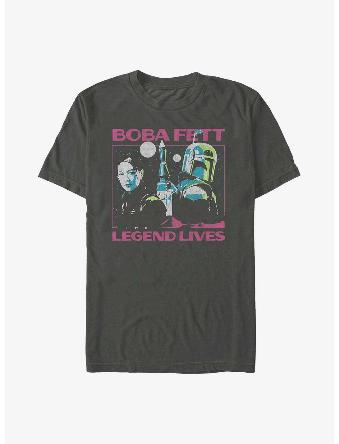 Star Wars The Book Of Boba Fett Legend Lives T-Shirt, CHARCOAL, hi-res