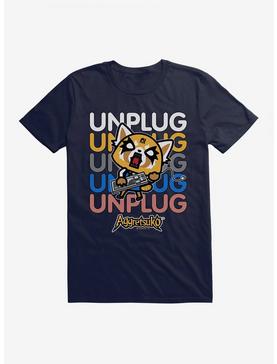 Aggretsuko Unplug T-Shirt, NAVY, hi-res