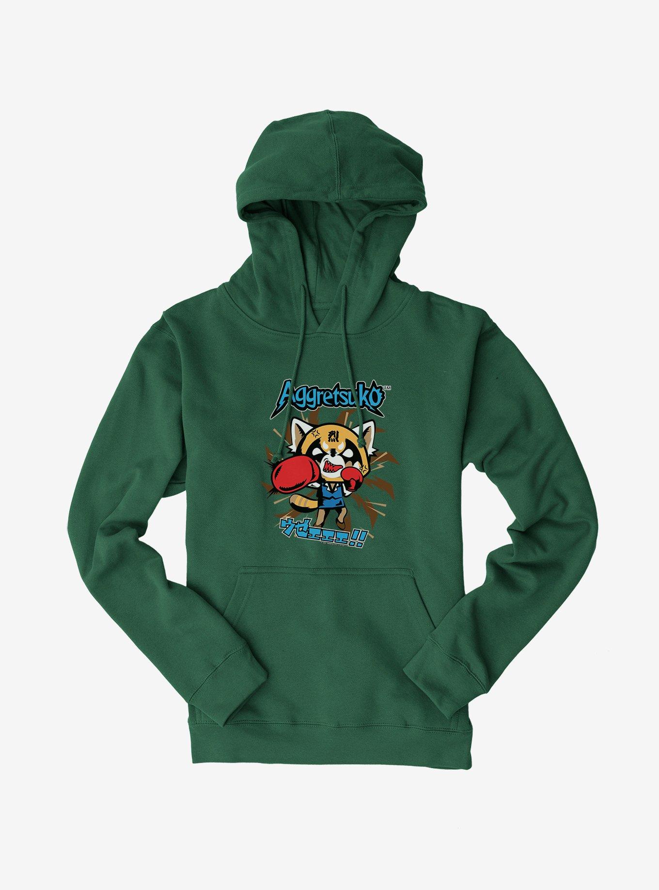 Aggretsuko Stay Balanced Hoodie, FOREST, hi-res
