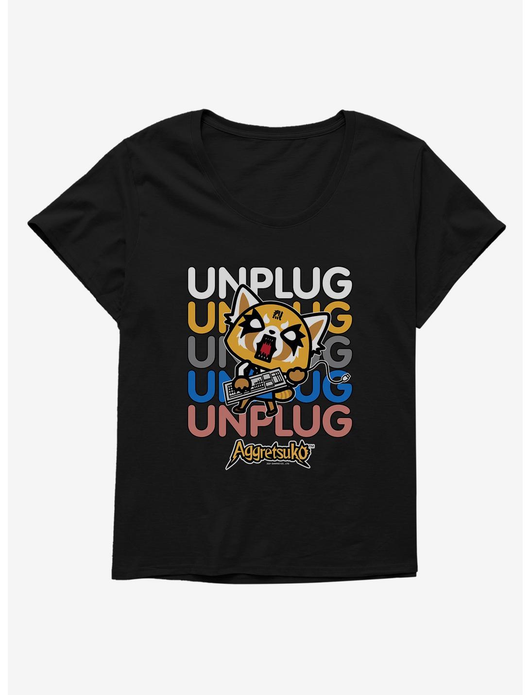 Aggretsuko Unplug Girls T-Shirt Plus Size, , hi-res