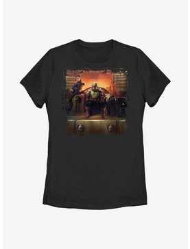 Star Wars: The Book Of Boba Fett Painted Throne Womens T-Shirt, , hi-res