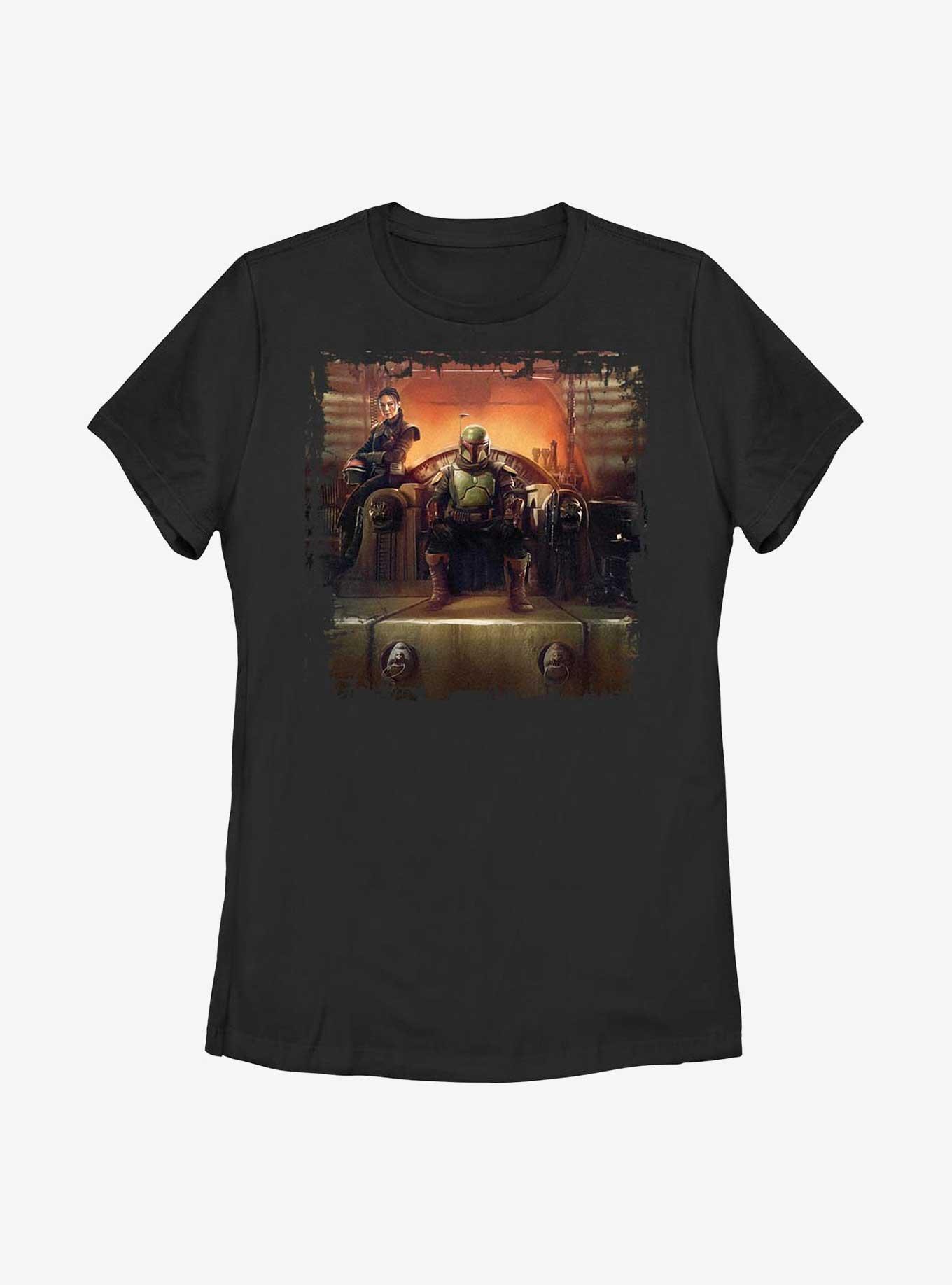 Star Wars: The Book Of Boba Fett Painted Throne Womens T-Shirt, , hi-res