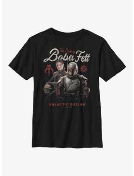 Star Wars: The Book Of Boba Fett Galactic Outlaw Established Long Ago Youth T-Shirt, , hi-res