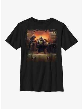 Star Wars: The Book Of Boba Fett Painted Throne Youth T-Shirt, , hi-res