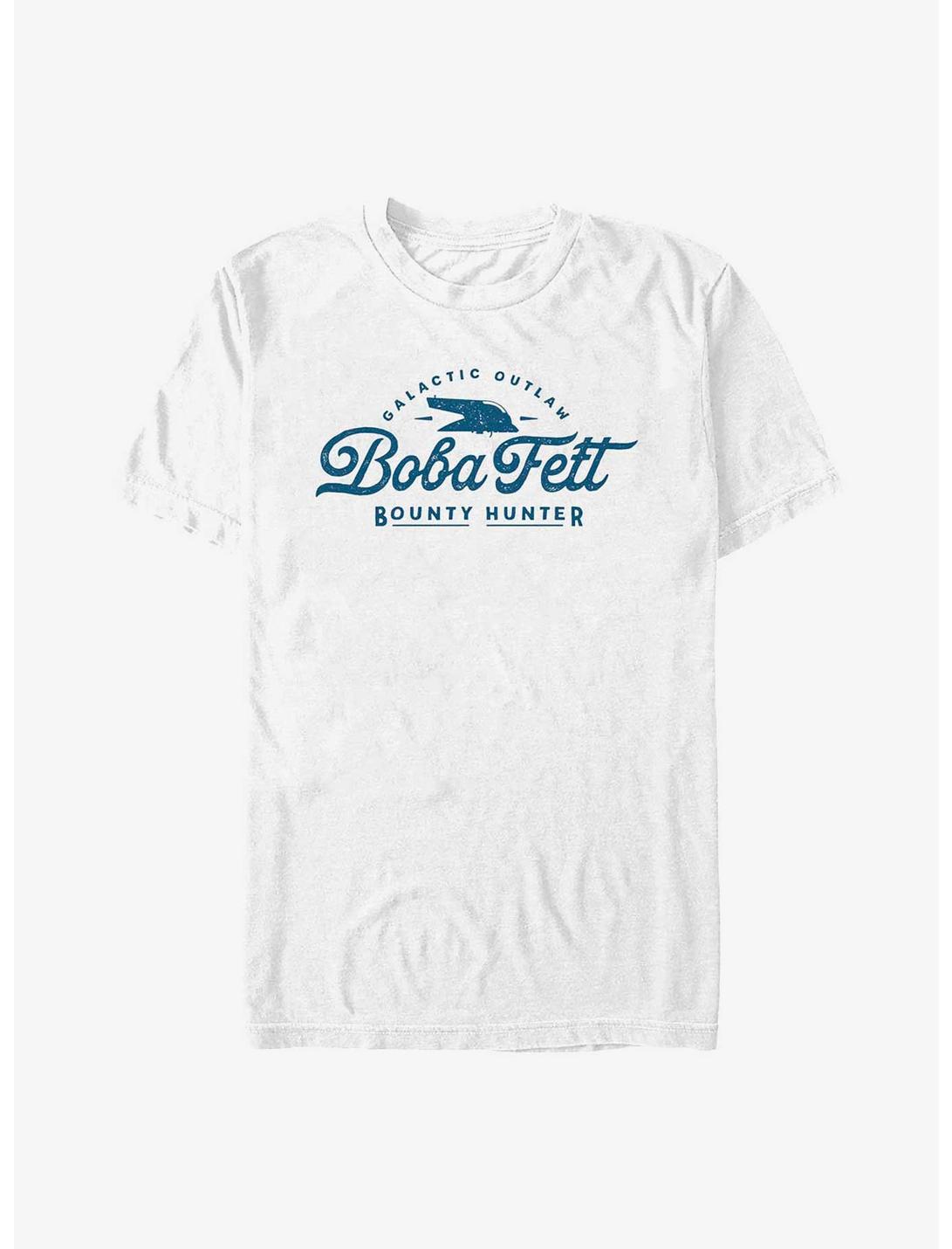 Star Wars: The Book Of Boba Fett Galactic Outlaw Boba Fett T-Shirt, WHITE, hi-res