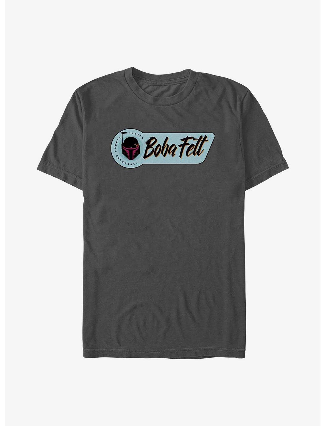 Star Wars: The Book Of Boba Fett Legendary Bounty Hunter Badge T-Shirt, CHARCOAL, hi-res