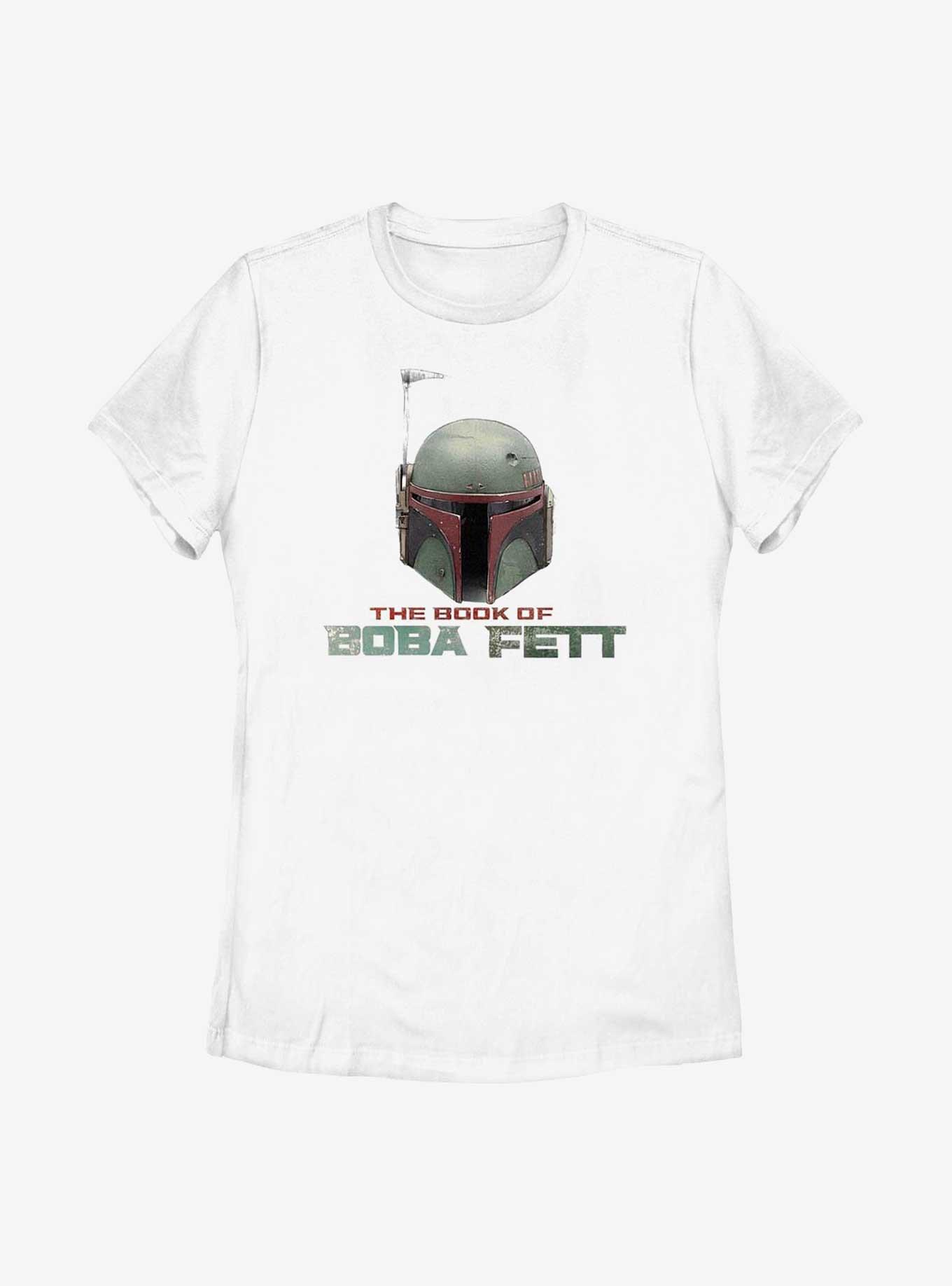 Star Wars: The Book Of Boba Fett Helmet Womens T-Shirt, WHITE, hi-res