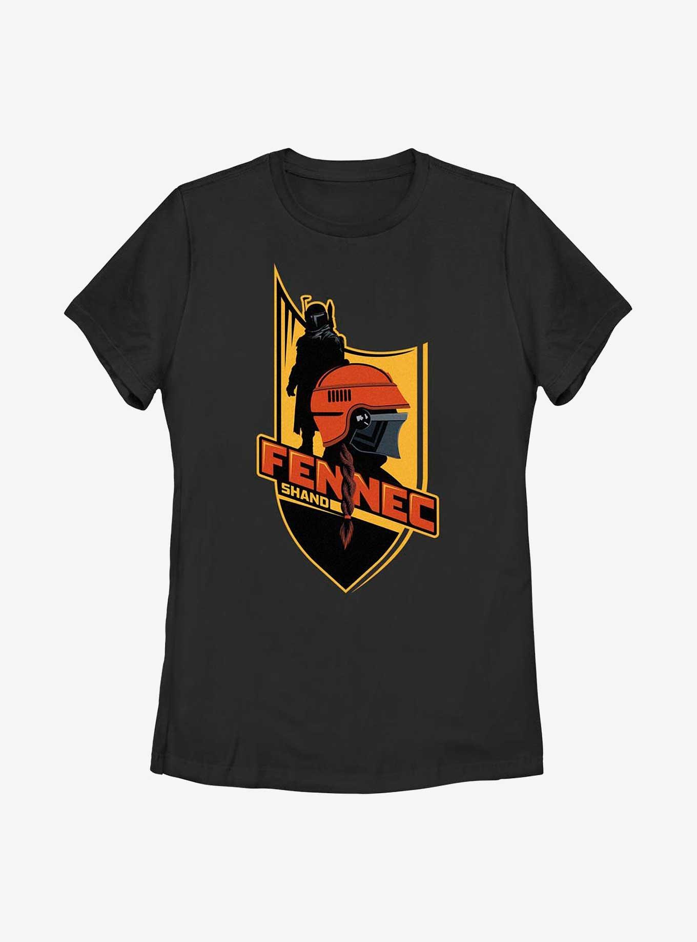 Star Wars: The Book Of Boba Fett Fennec Shand Shield Womens T-Shirt, , hi-res