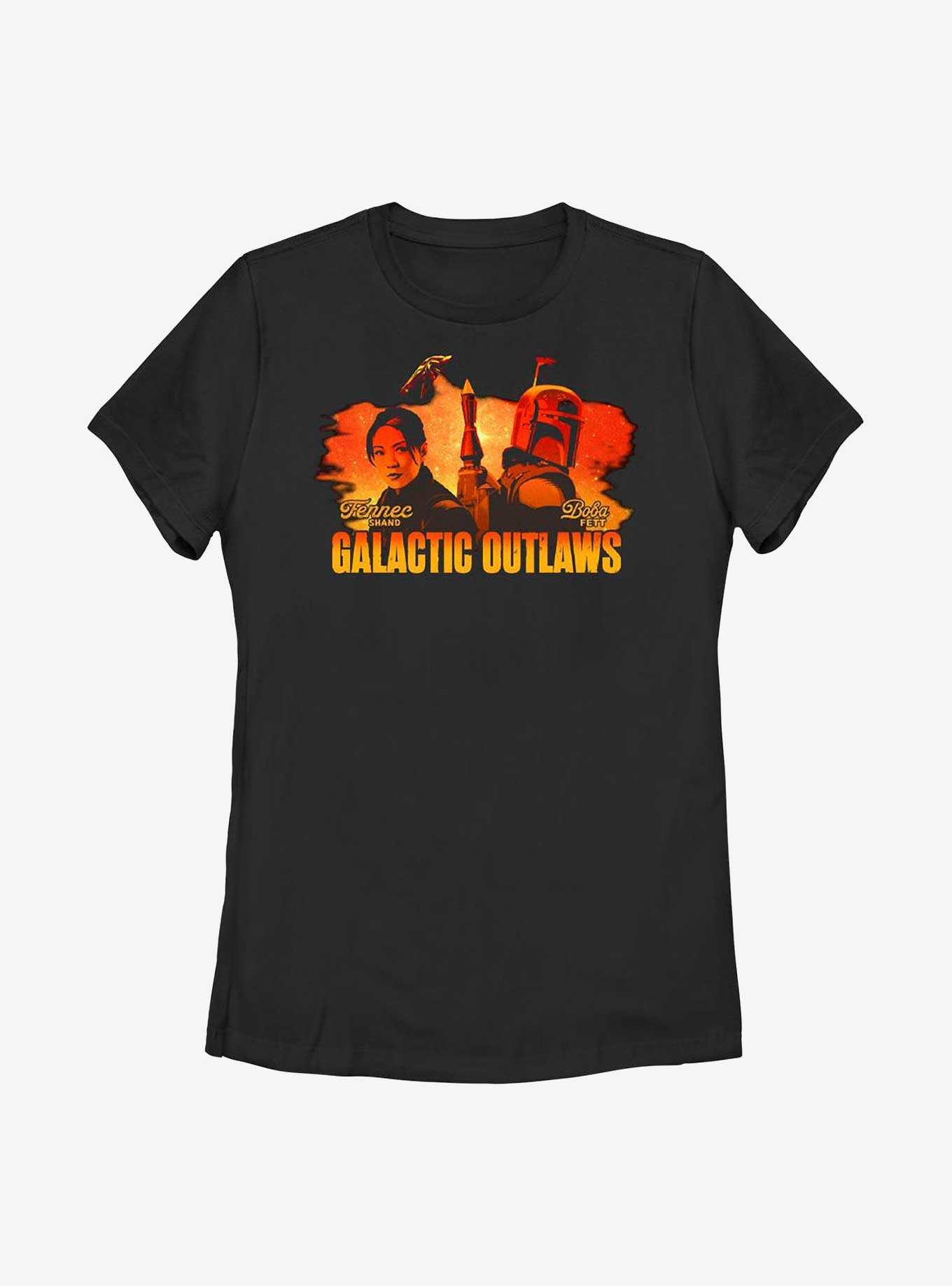 Star Wars: The Book Of Boba Fett Galactic Outlaws Sunset Womens T-Shirt, , hi-res