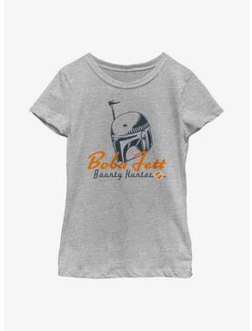Star Wars: The Book Of Boba Fett Bounty Hunter Helmet Youth Girls T-Shirt, , hi-res