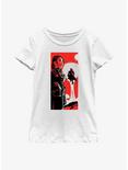 Star Wars: The Book Of Boba Fett Fennec & Boba Fett Poster Youth Girls T-Shirt, WHITE, hi-res