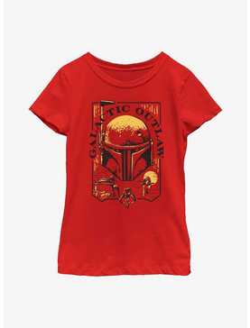 Star Wars: The Book Of Boba Fett Galactic Outlaw Logo Youth Girls T-Shirt, , hi-res