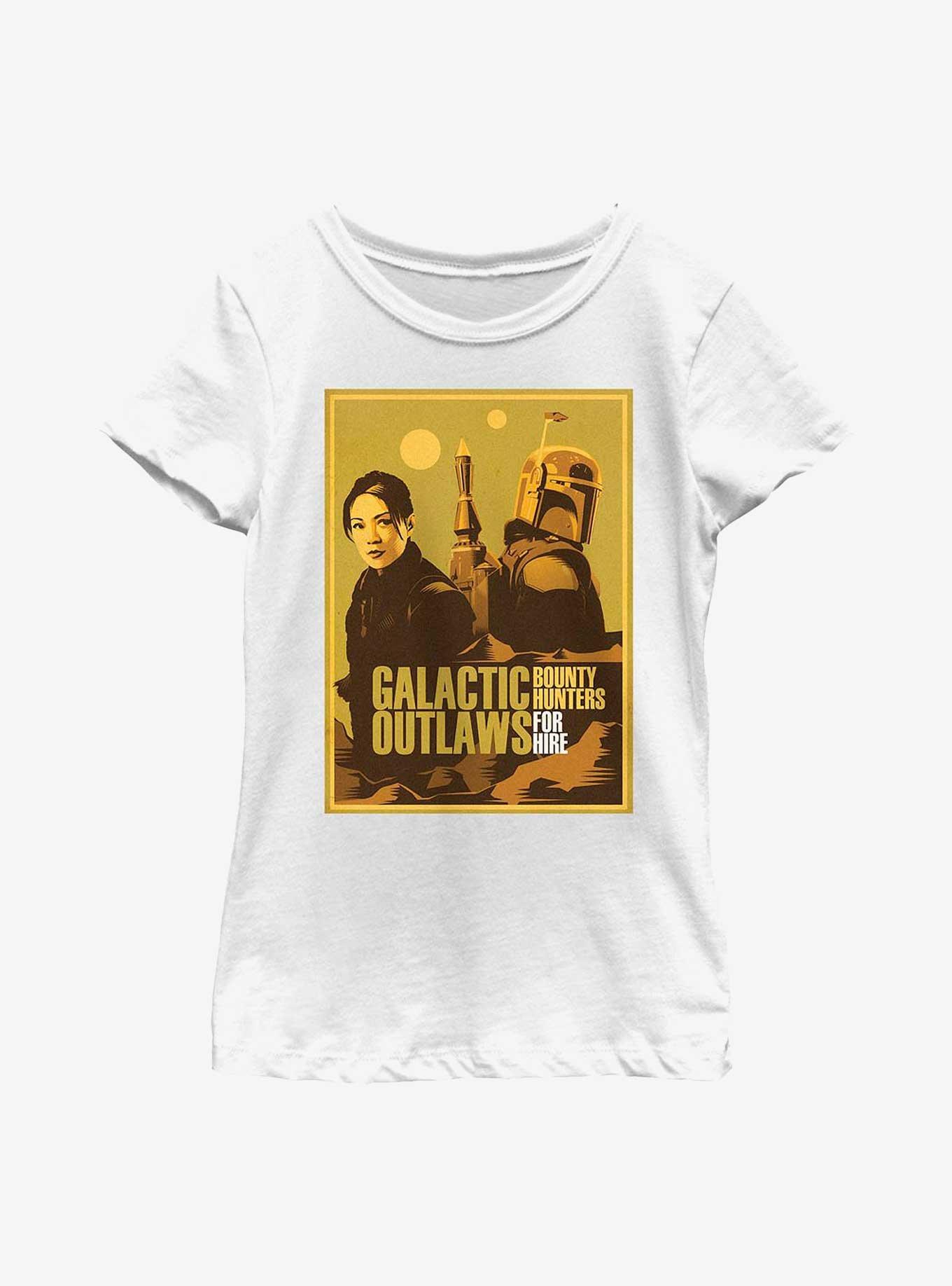 Star Wars: The Book Of Boba Fett Fennec & Boba Fett Galactic Outlaws Youth Girls T-Shirt, , hi-res