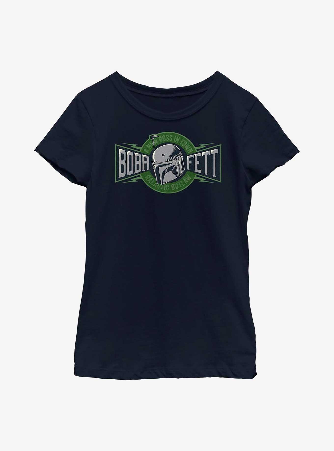 Star Wars: The Book Of Boba Fett New Boss In Town Youth Girls T-Shirt