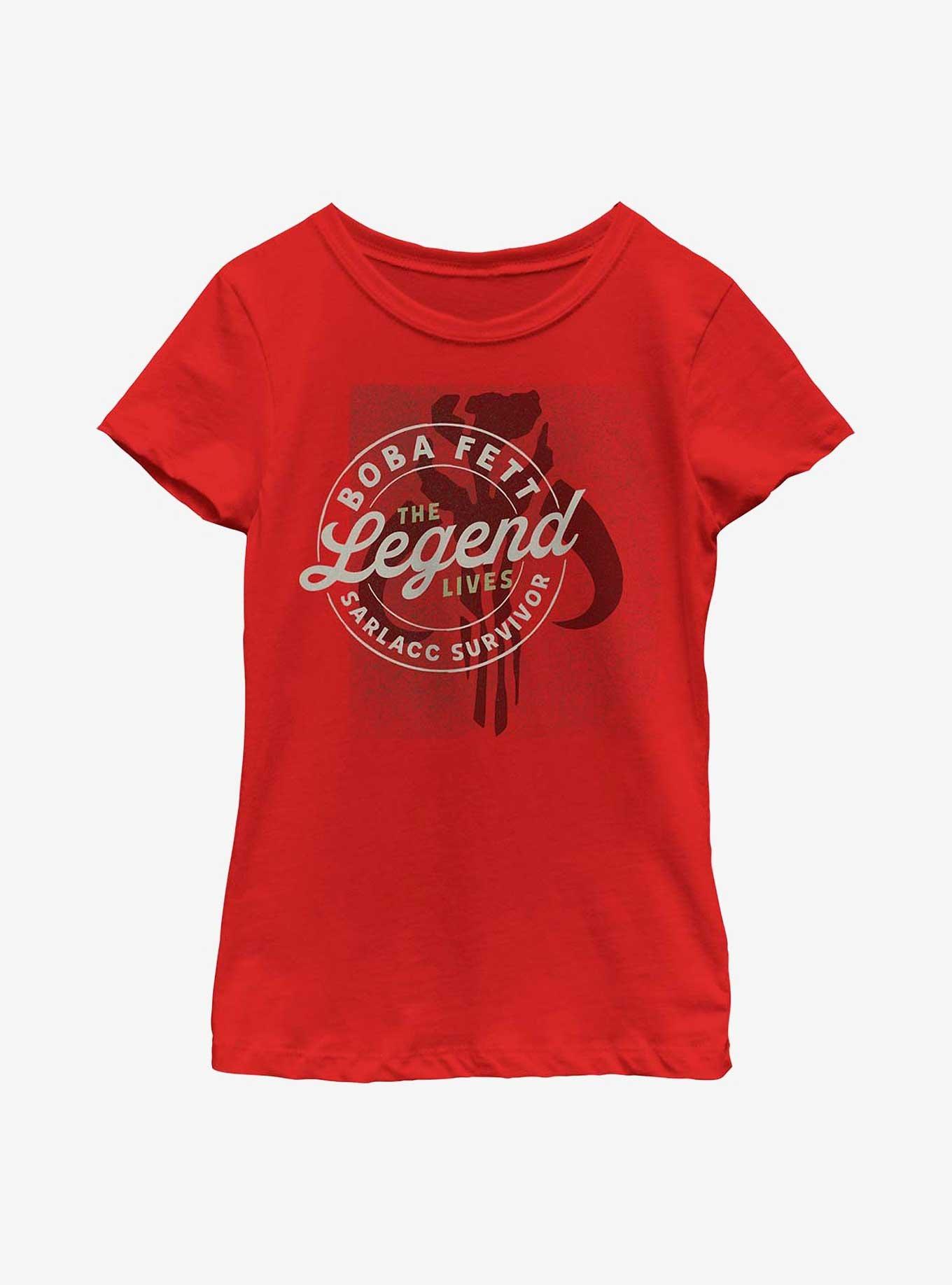Star Wars: The Book Of Boba Fett The Legend Lives Youth Girls T-Shirt