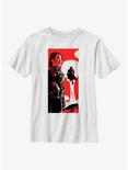 Star Wars: The Book Of Boba Fett Fennec & Boba Fett Poster Youth T-Shirt, WHITE, hi-res