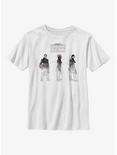 Star Wars: The Book Of Boba Fett Fennec Painted Sketches Youth T-Shirt, WHITE, hi-res
