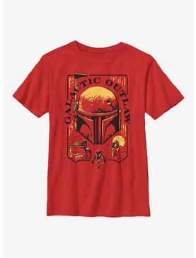 Plus Size Star Wars: The Book Of Boba Fett Galactic Outlaw Logo Youth T-Shirt, , hi-res