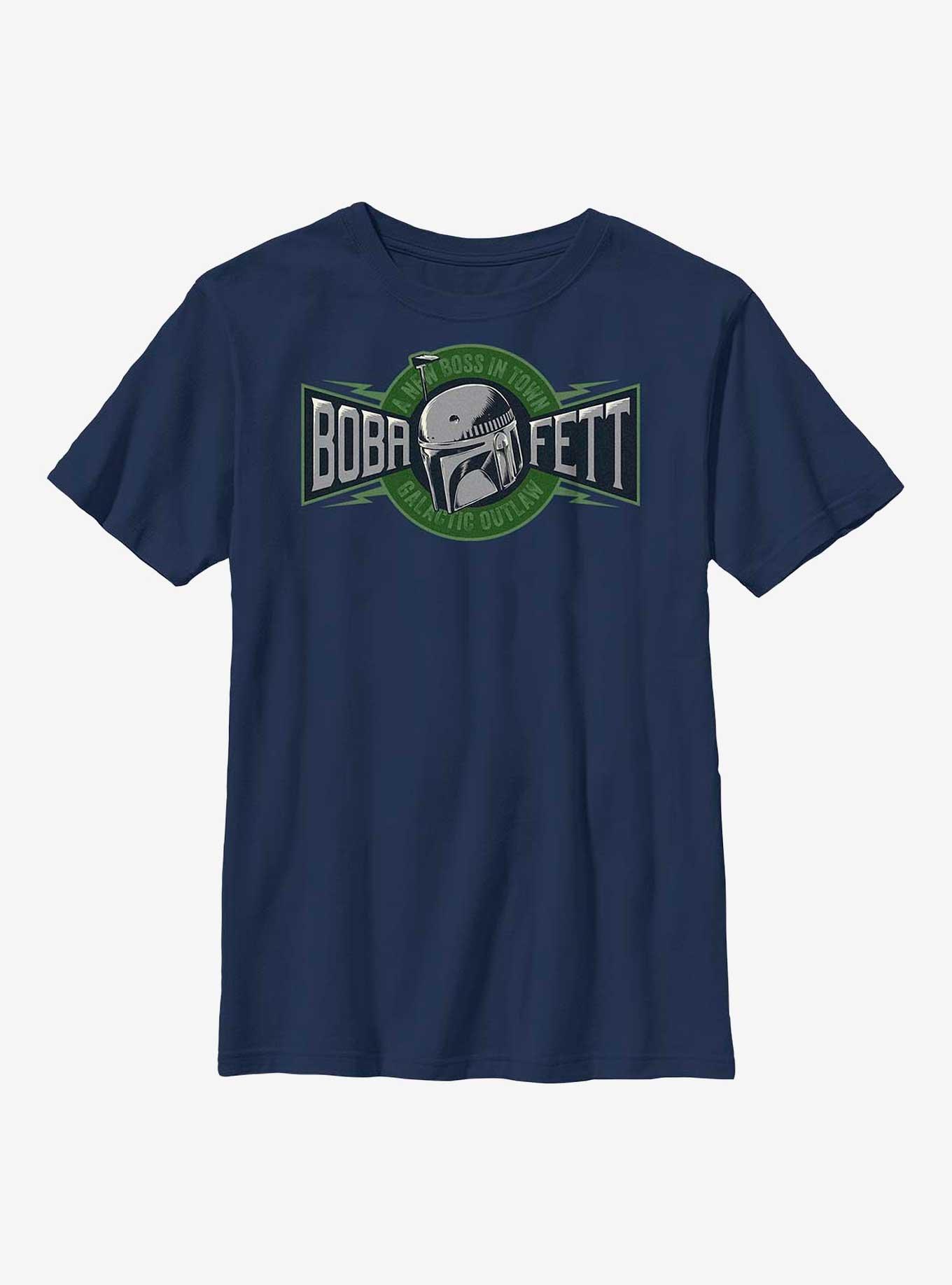 Star Wars: The Book Of Boba Fett New Boss In Town Youth T-Shirt