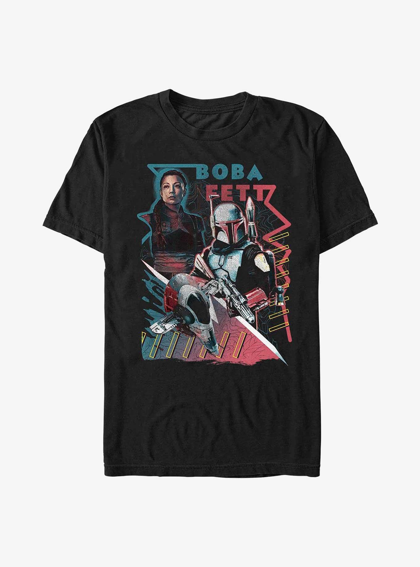 Star Wars: The Book Of Boba Fett Retro Outlaws T-Shirt, BLACK, hi-res