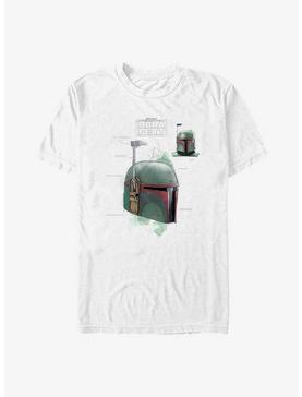 Star Wars: The Book Of Boba Fett Helmet Schematic Painted T-Shirt, , hi-res