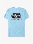 Star Wars: The Book Of Boba Fett Large Star Wars Logo T-Shirt, LT BLUE, hi-res