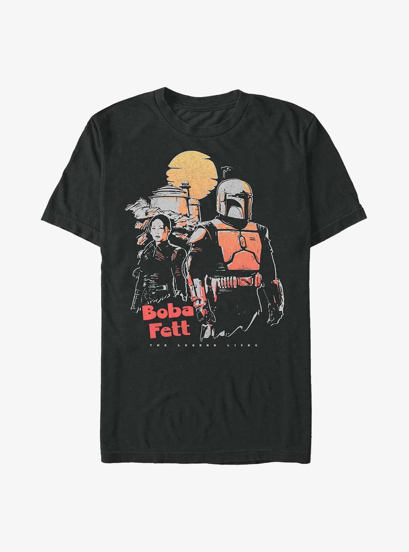 Star Wars: The Book Of Boba Fett Sunset Boba Fett & Fennec T-Shirt, , hi-res