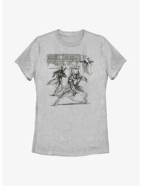 Star Wars: The Book Of Boba Fett Fennec & Boba New Outlaw Overlords Womens T-Shirt, , hi-res