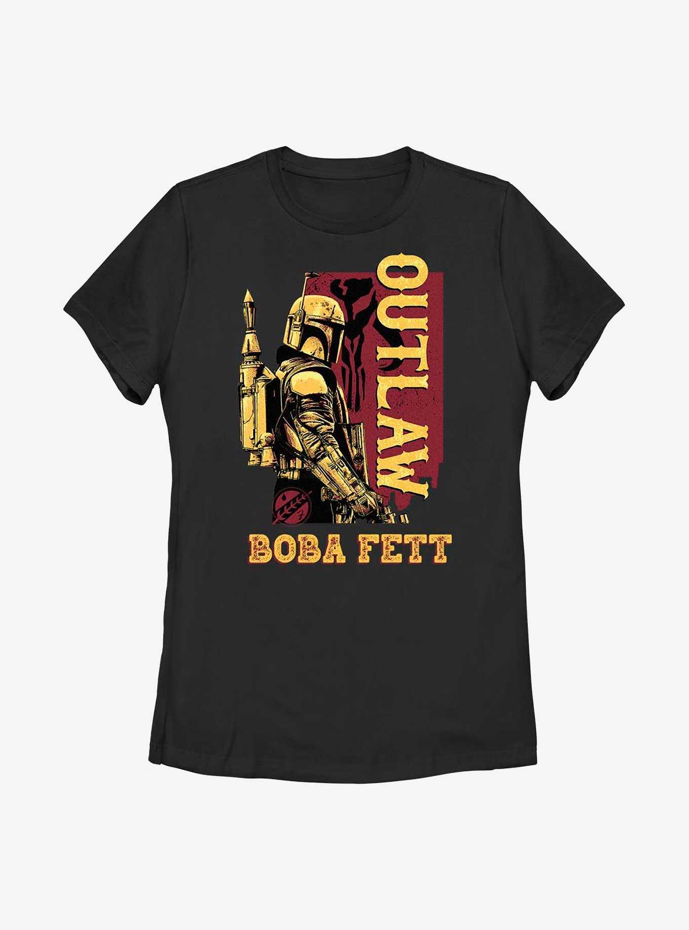 Star Wars: The Book Of Boba Fett Outlaw Boba Fett Womens T-Shirt, , hi-res