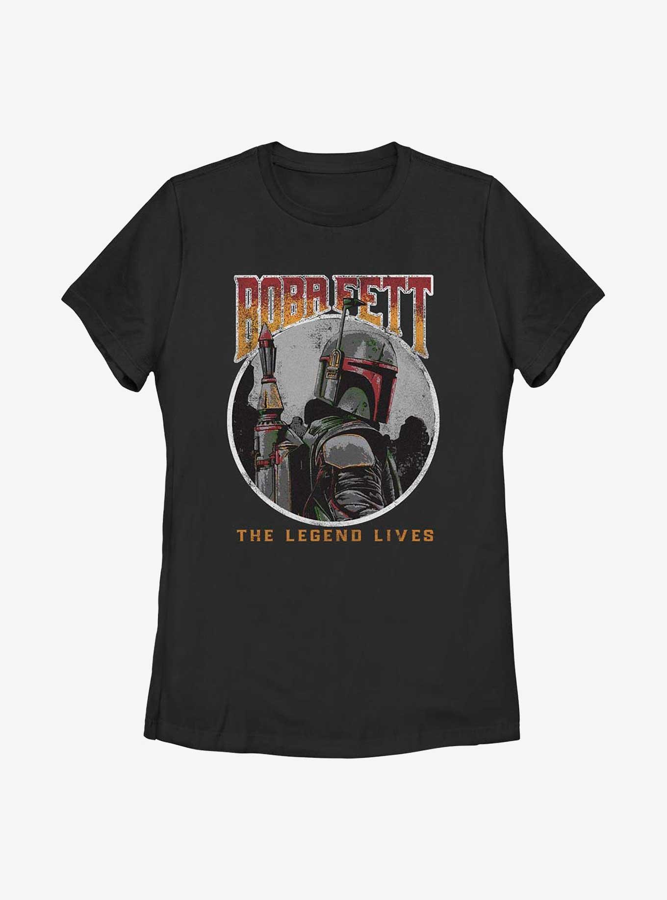 Star Wars: The Book Of Boba Fett Vintage Legend Lives Womens T-Shirt, , hi-res
