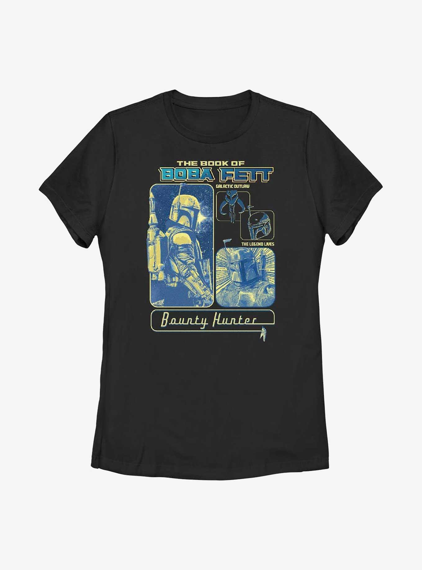 Star Wars: The Book Of Boba Fett Bounty Hunter Panels Womens T-Shirt, , hi-res