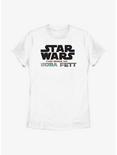 Star Wars: The Book Of Boba Fett Large Star Wars Logo Womens T-Shirt, WHITE, hi-res