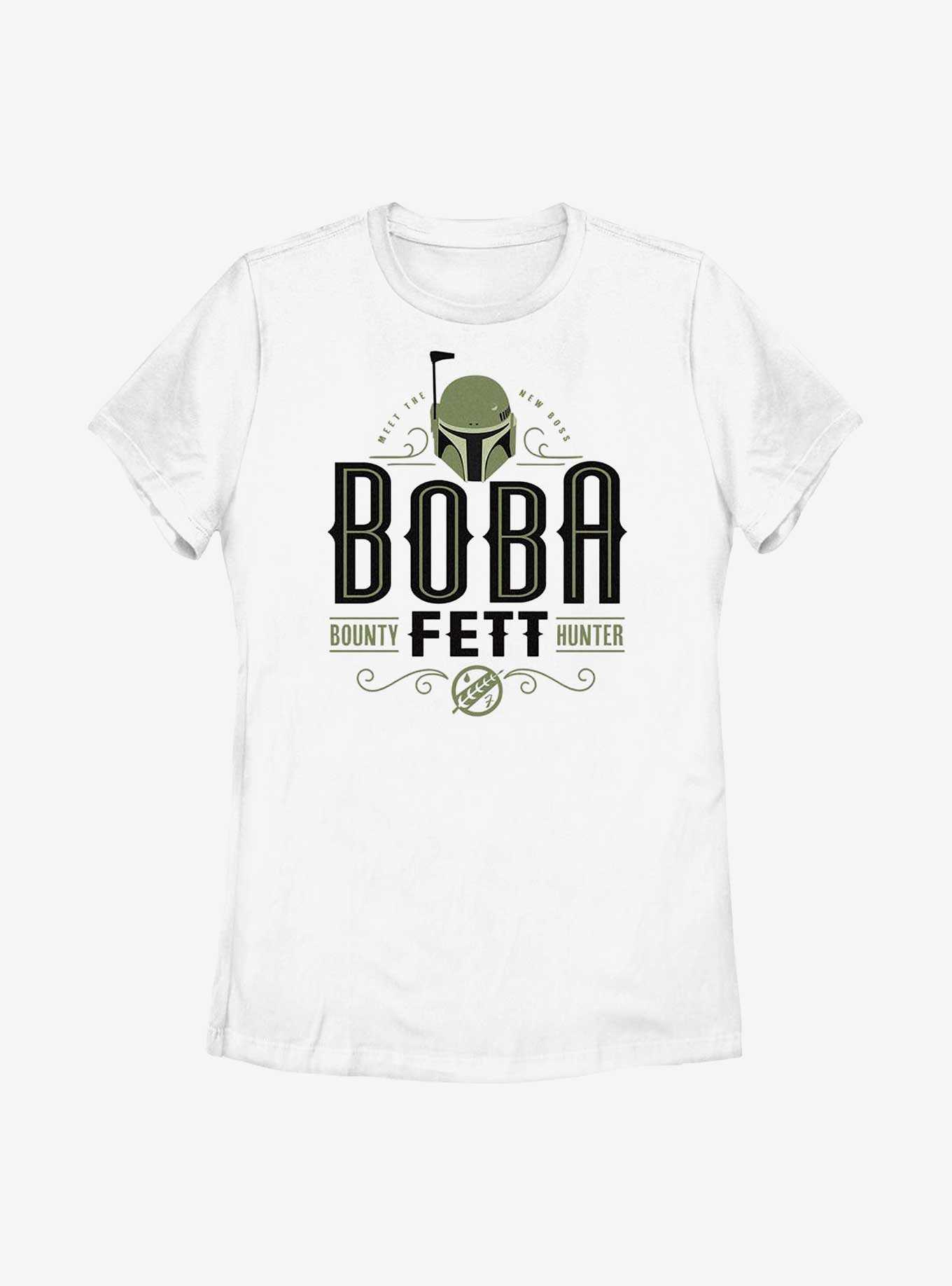 Star Wars: The Book Of Boba Fett Stylized Boba Fett Bounty Hunter Womens T-Shirt, , hi-res