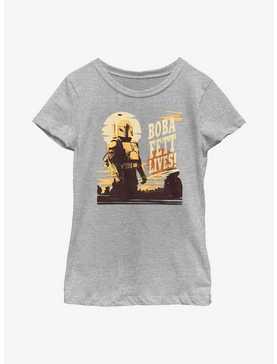 Star Wars: The Book Of Boba Fett Boba Fett Lives! Youth Girls T-Shirt, , hi-res