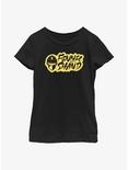 Star Wars: The Book Of Boba Fett Fennec Shand Text Logo Youth Girls T-Shirt, BLACK, hi-res