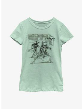 Star Wars: The Book Of Boba Fett Fennec & Boba New Outlaw Overlords Youth Girls T-Shirt, , hi-res