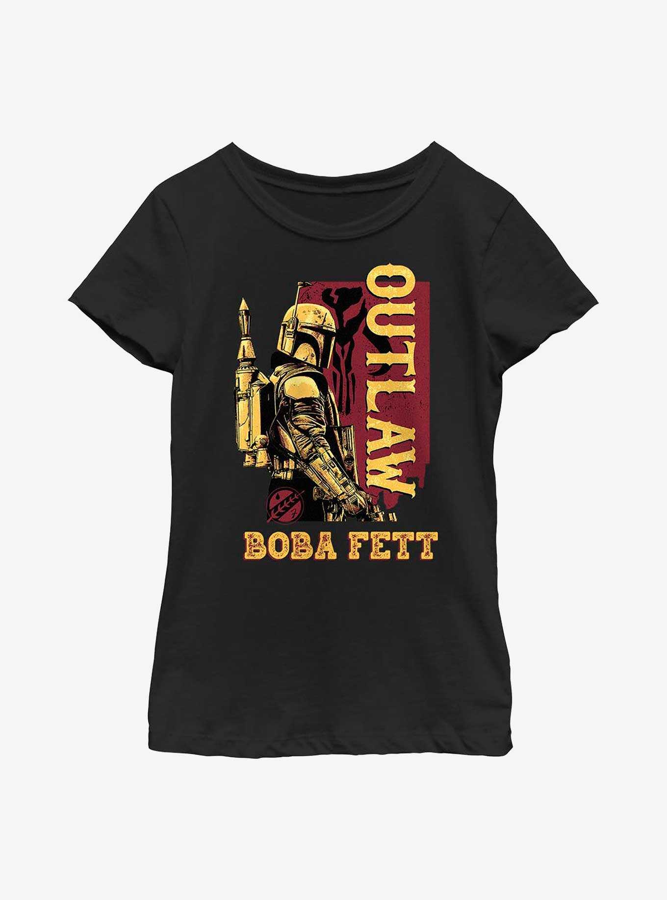 Star Wars: The Book Of Boba Fett Outlaw Boba Fett Youth Girls T-Shirt, , hi-res