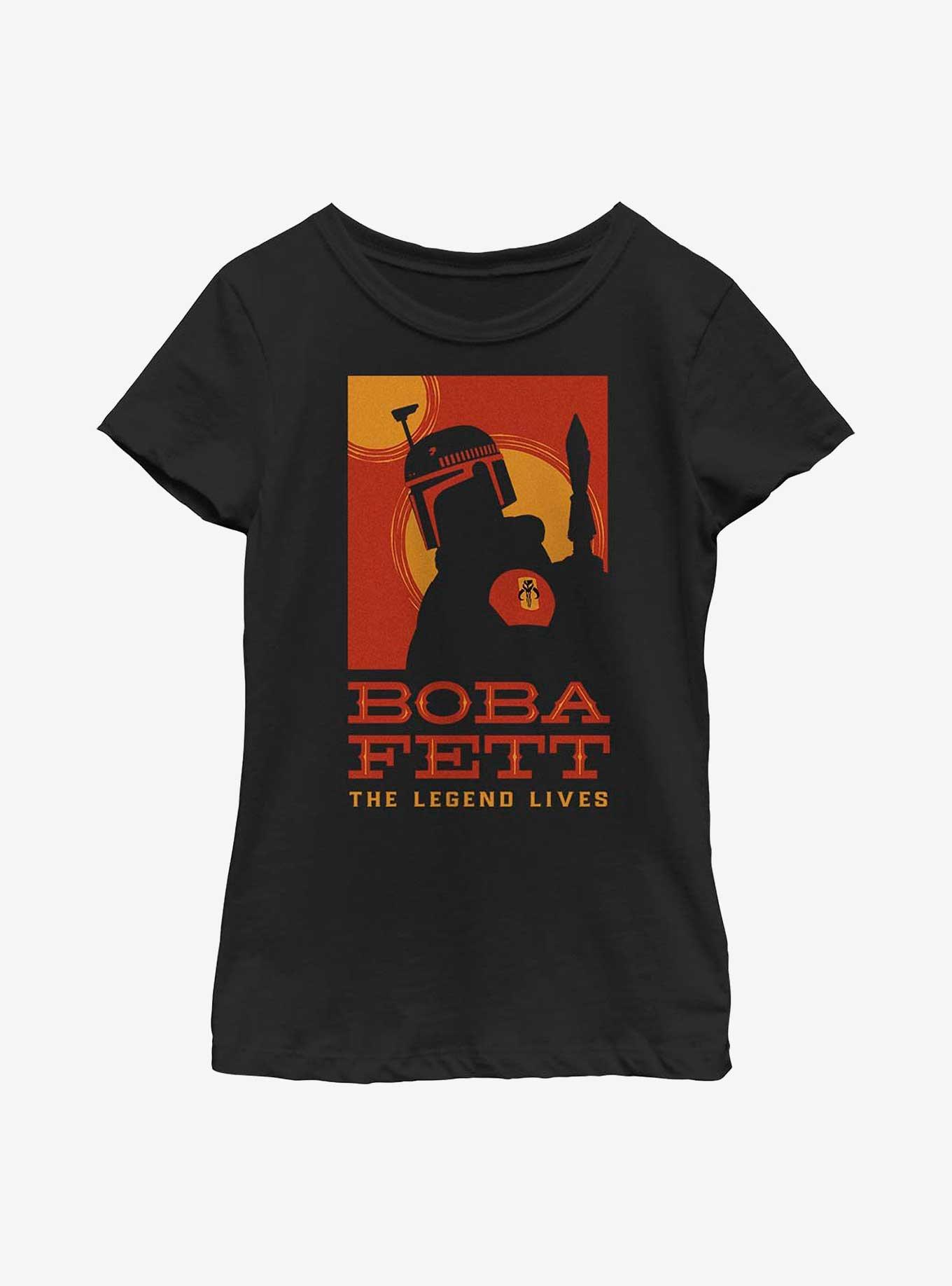 Star Wars: The Book Of Boba Fett Posterized Legend Youth Girls T-Shirt, , hi-res