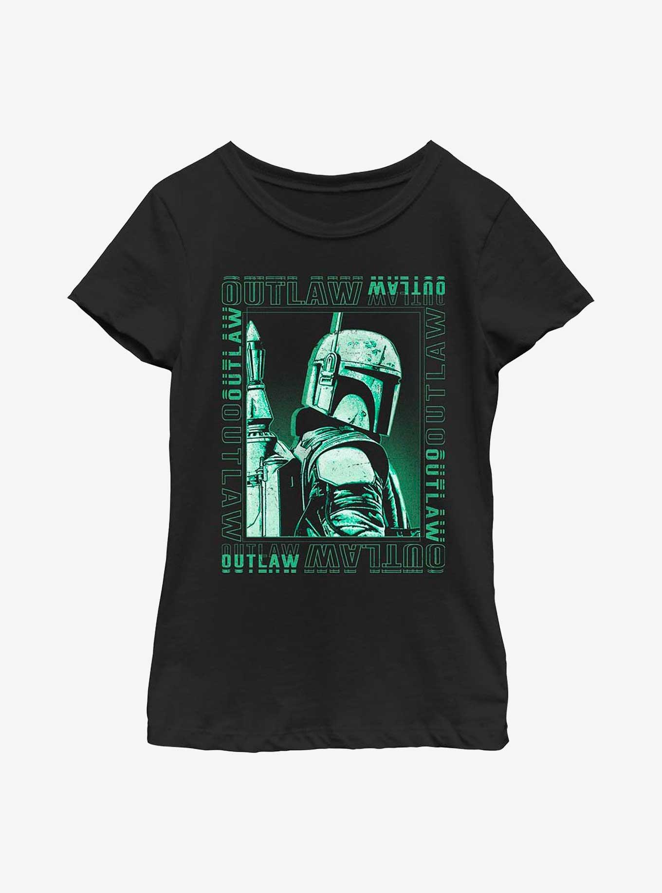 Star Wars: The Book Of Boba Fett Boxed Outlaw Youth Girls T-Shirt, , hi-res
