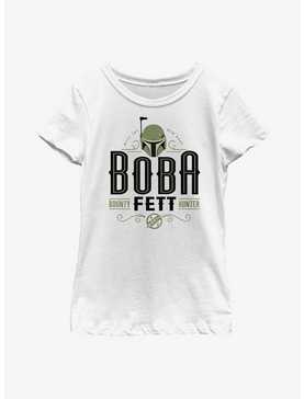 Star Wars: The Book Of Boba Fett Stylized Boba Fett Bounty Hunter Youth Girls T-Shirt, , hi-res