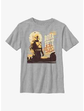Star Wars: The Book Of Boba Fett Boba Fett Lives! Youth T-Shirt, , hi-res