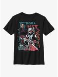 Star Wars: The Book Of Boba Fett Retro Outlaws Youth T-Shirt, BLACK, hi-res