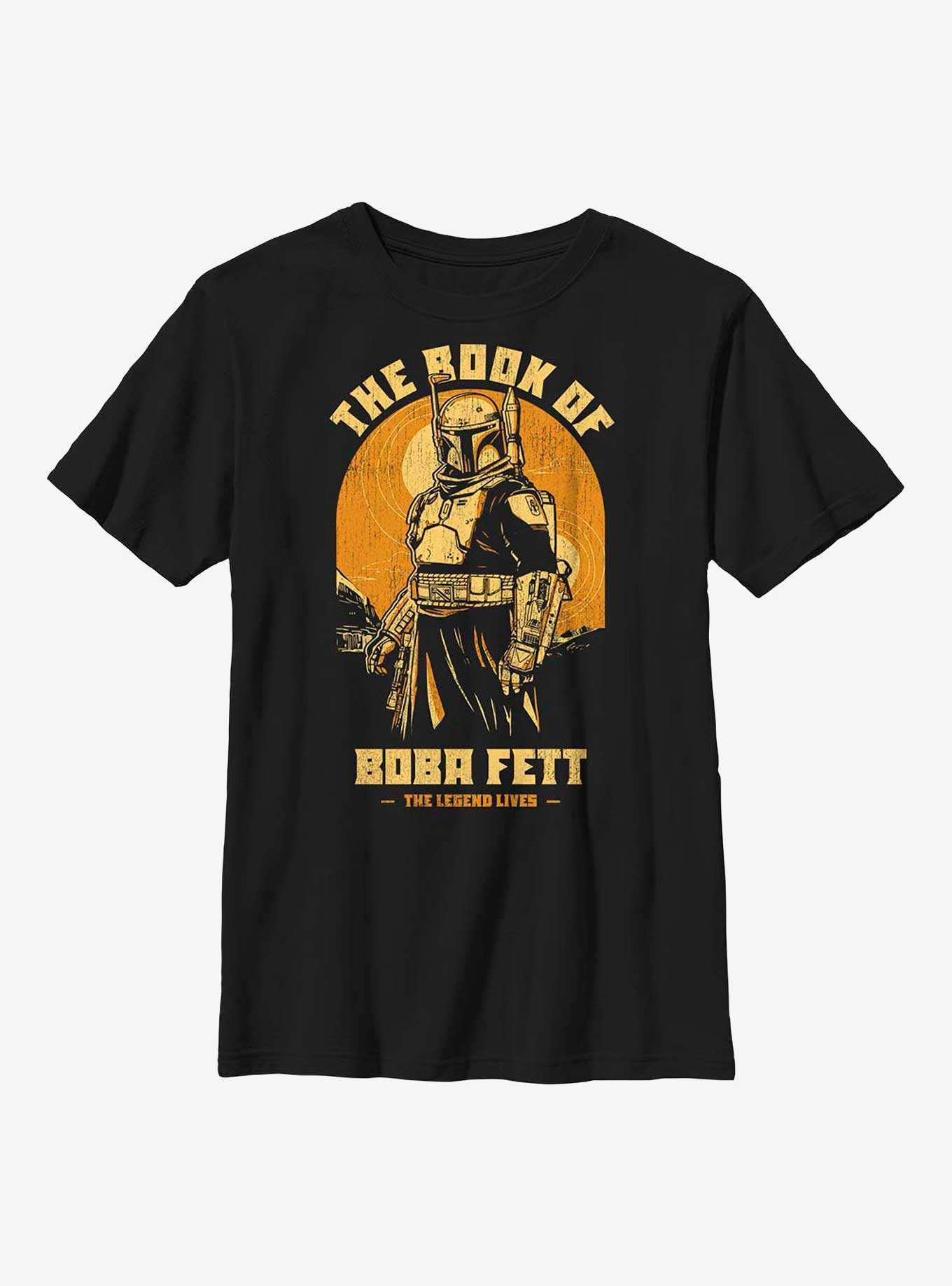 Star Wars: The Book Of Boba Fett Legend Lives Boba Fett Youth T-Shirt, , hi-res