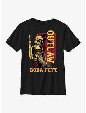 Star Wars: The Book Of Boba Fett Outlaw Boba Fett Youth T-Shirt, , hi-res
