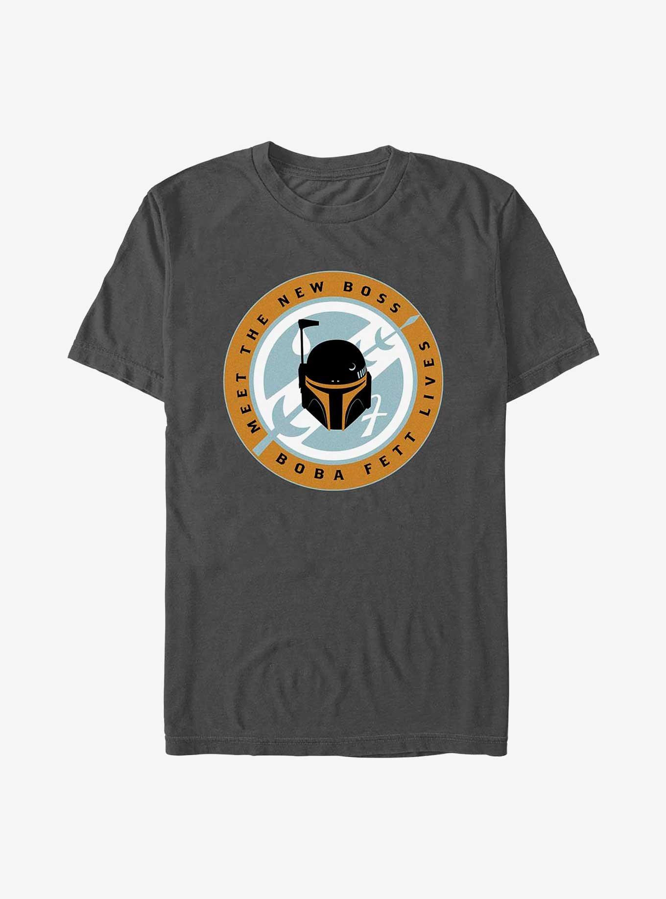 Star Wars: The Book Of Boba Fett Meet The New Boss Badge T-Shirt, , hi-res