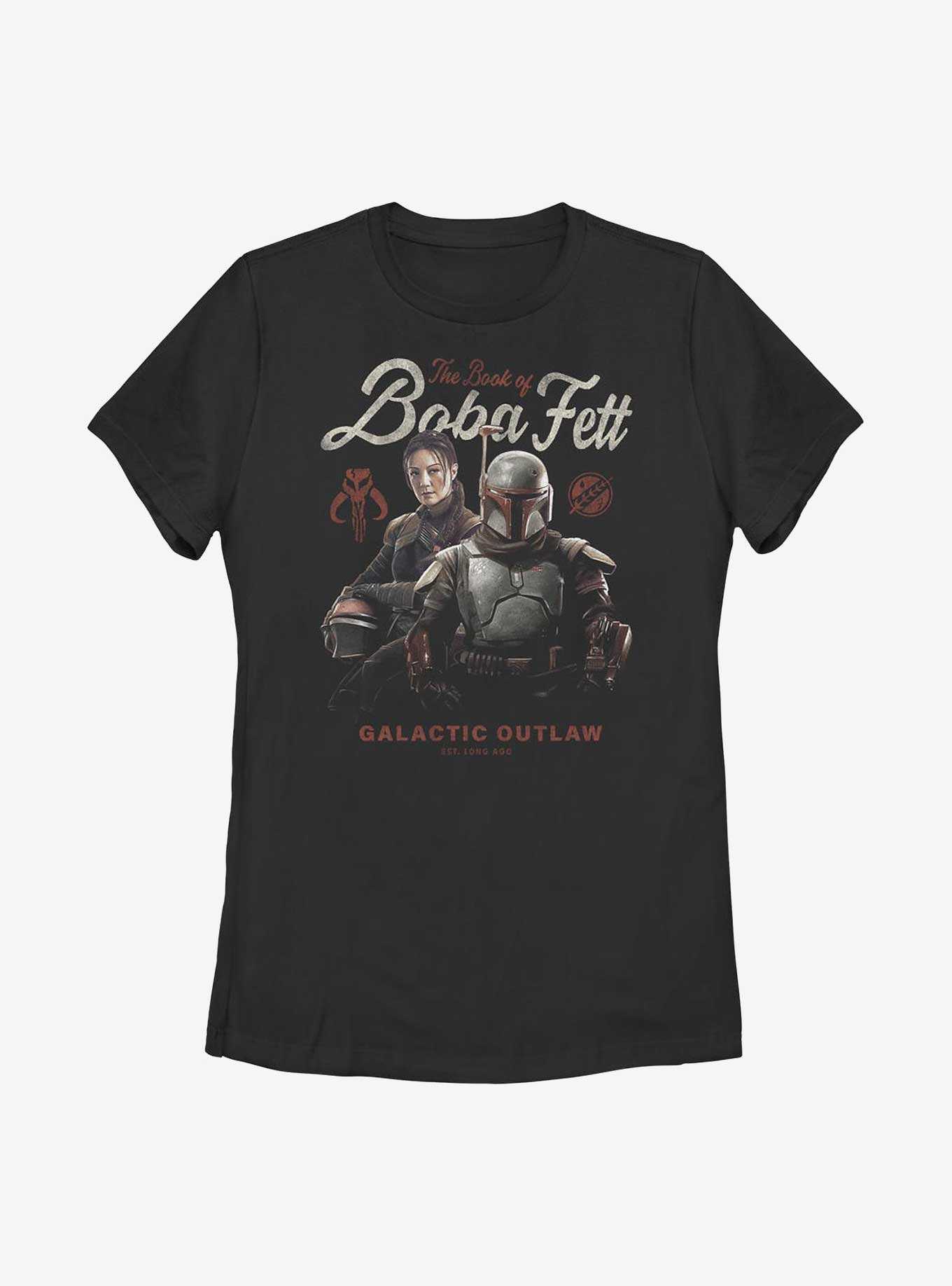 Star Wars: The Book Of Boba Fett Galactic Outlaw Established Long Ago Womens T-Shirt, , hi-res