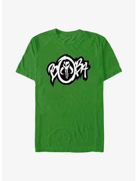 Star Wars: The Book Of Boba Fett Mandalorian Skull Graffiti Logo T-Shirt, , hi-res