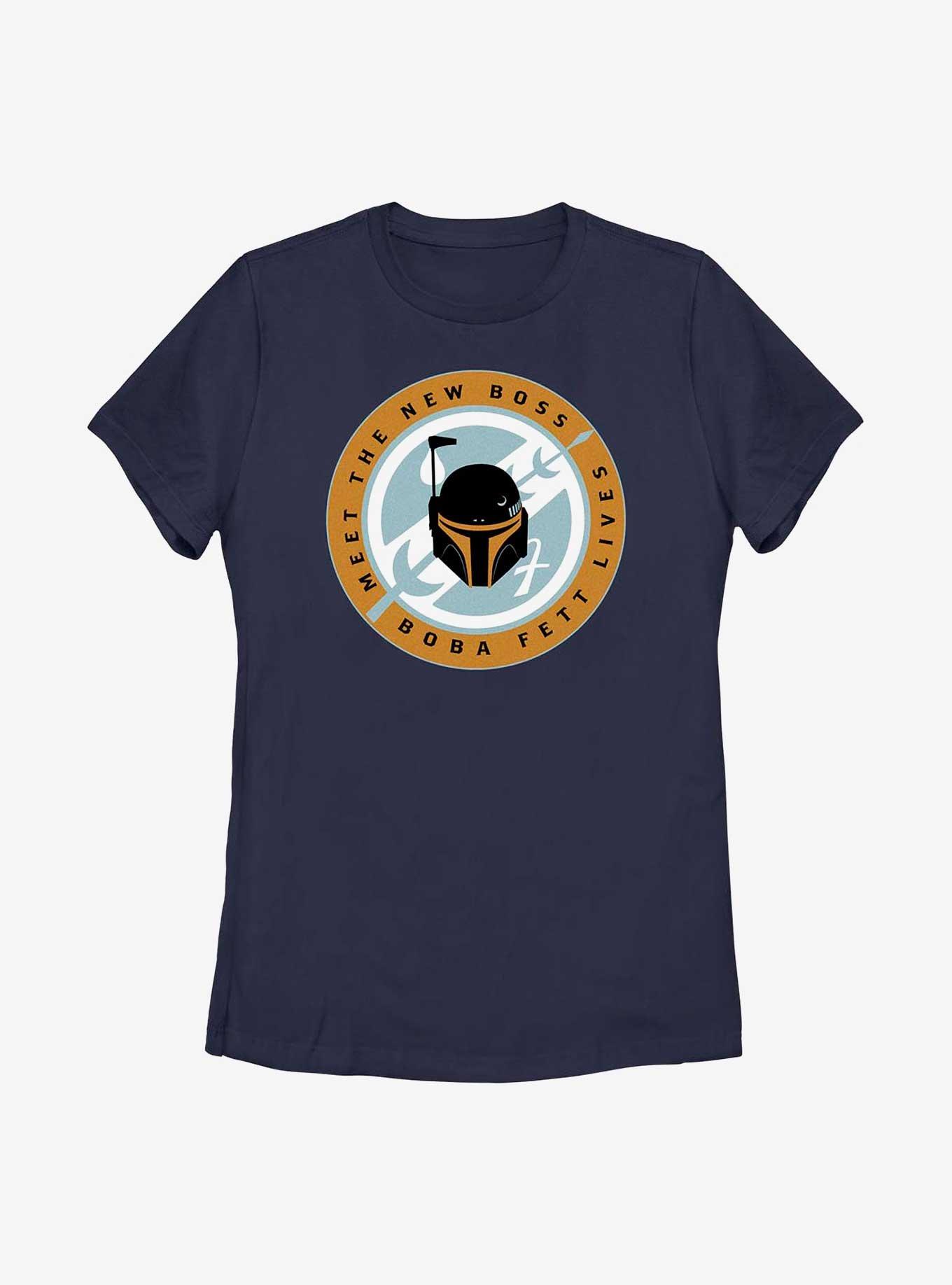 Star Wars: The Book Of Boba Fett Meet The New Boss Badge Womens T-Shirt, , hi-res